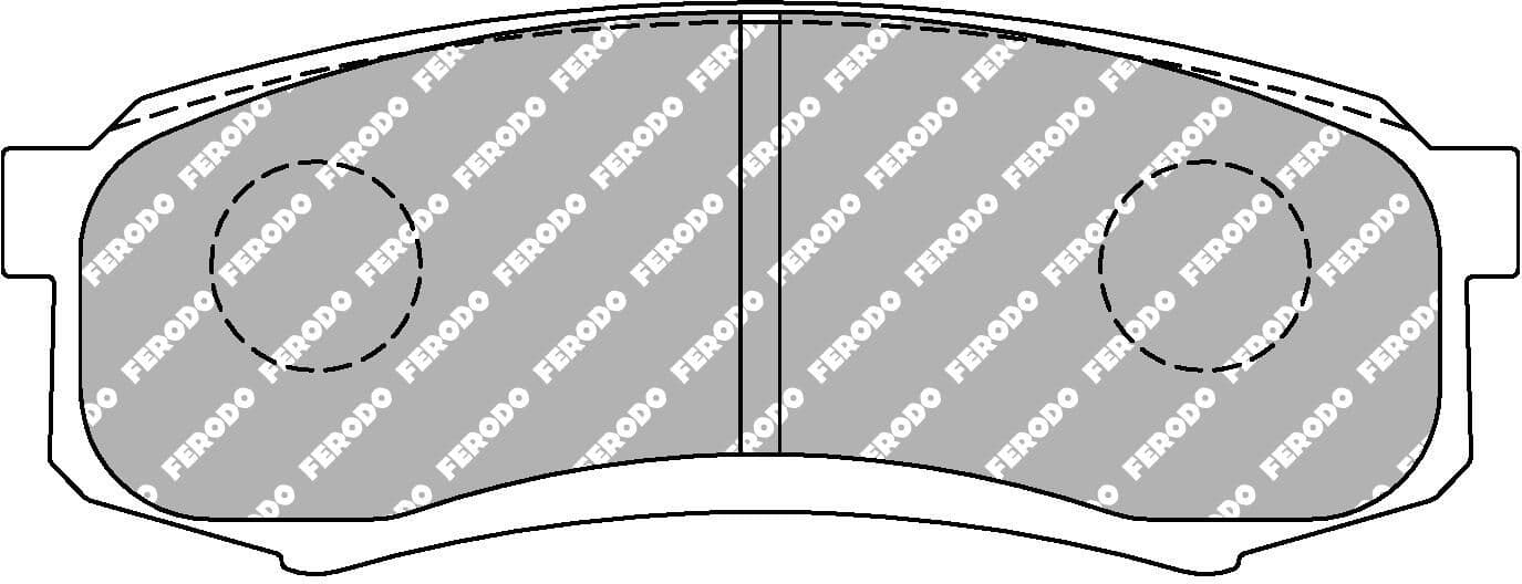 set placute frana,frana disc FERODO FCP1021H