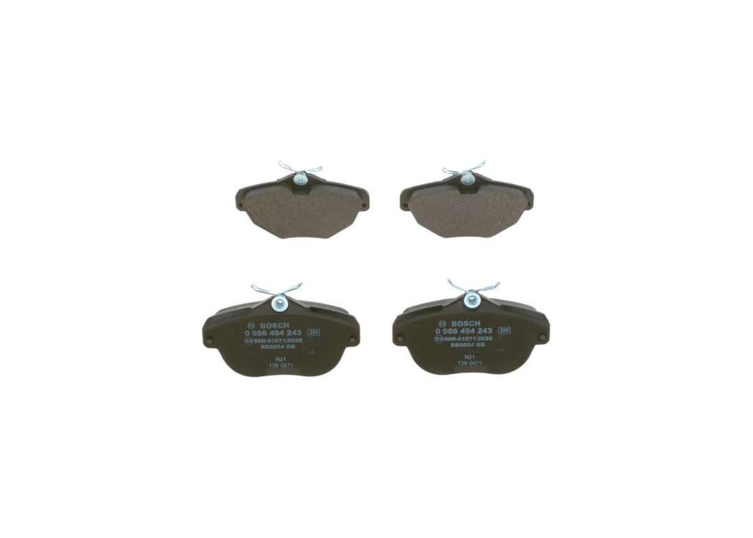 set placute frana,frana disc BOSCH 0 986 494 243