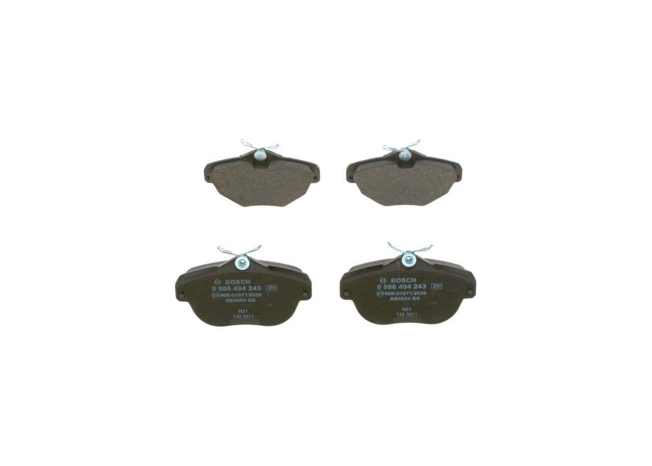 set placute frana,frana disc BOSCH 0 986 494 243