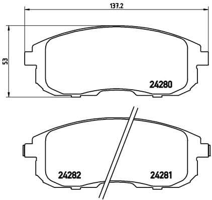 set placute frana,frana disc BREMBO PRIME LINE P 23 126