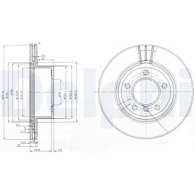 Disc frana DELPHI BG3900C
