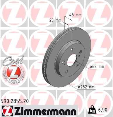 Disc frana ZIMMERMANN COAT Z 590.2855.20
