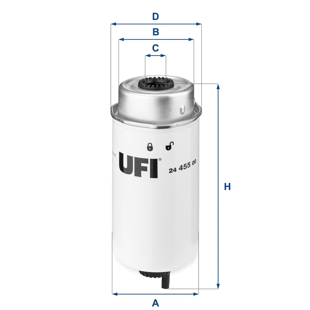 filtru combustibil UFI 24.455.00
