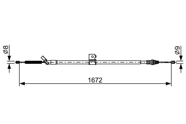 Cablu, frana de parcare BOSCH 1 987 482 630