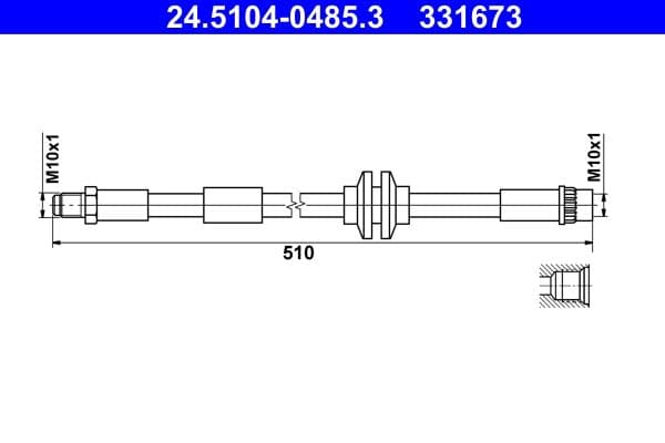 Furtun frana ATE 24.5104-0485.3