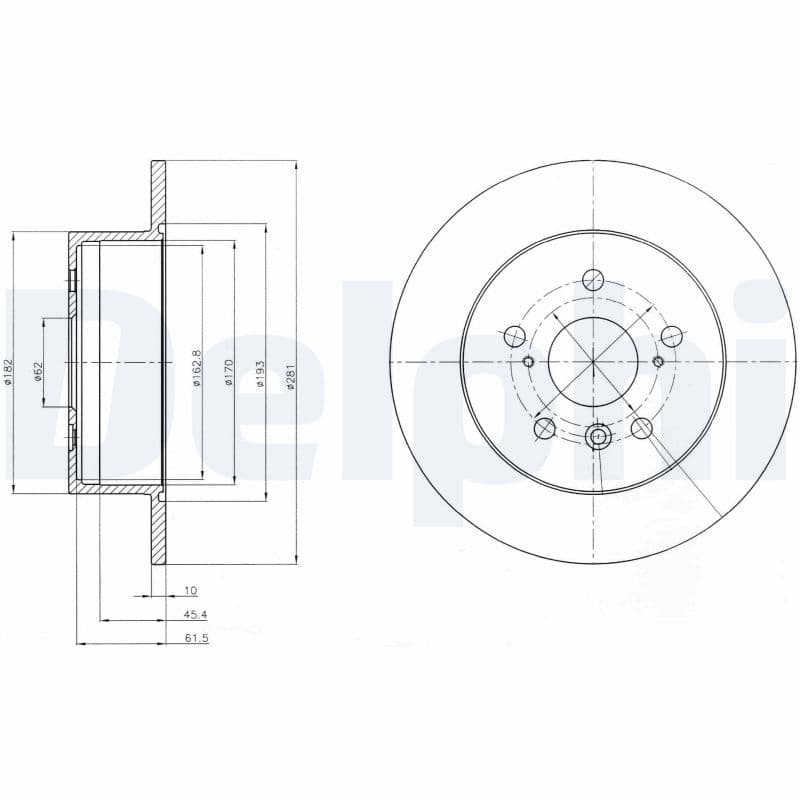 Disc frana DELPHI BG4268