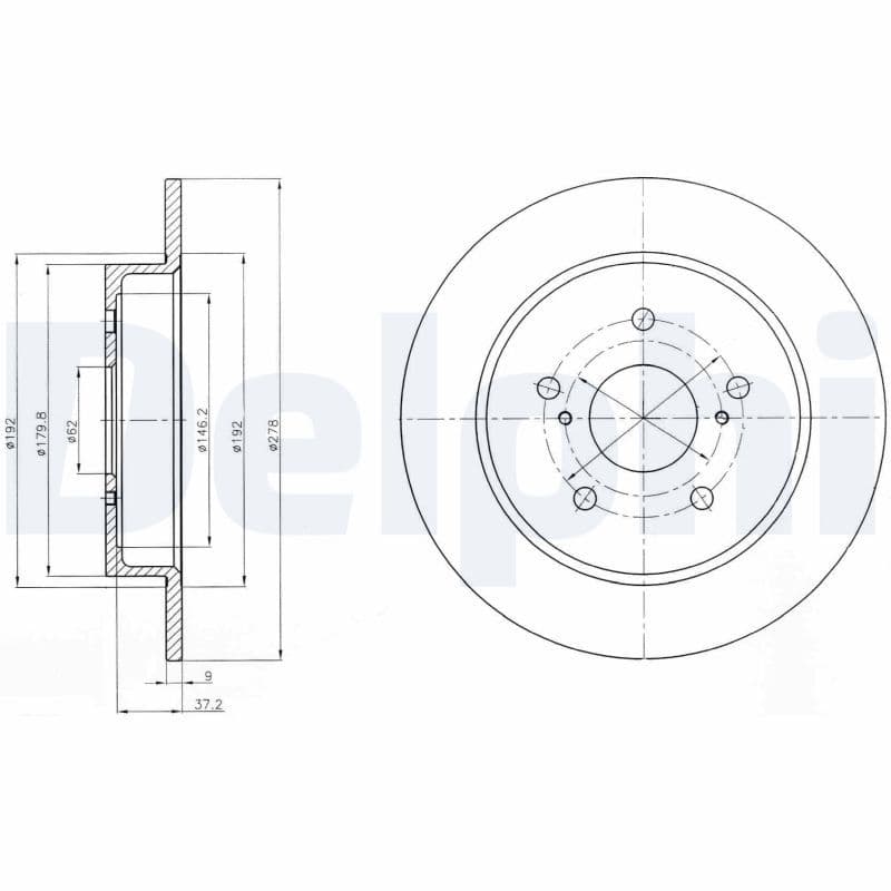 Disc frana DELPHI BG4222