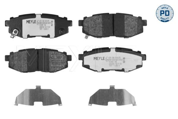 set placute frana,frana disc MEYLE -PD: Advanced performance and design. 025 248 5416/PD