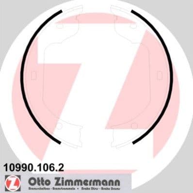 Set saboti frana, frana de mana ZIMMERMANN 10990.106.2
