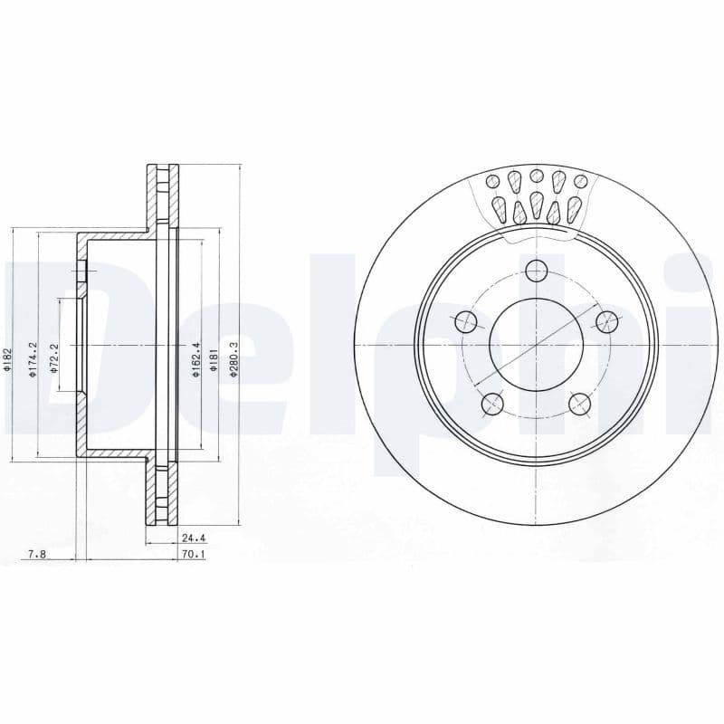 Disc frana DELPHI BG4103