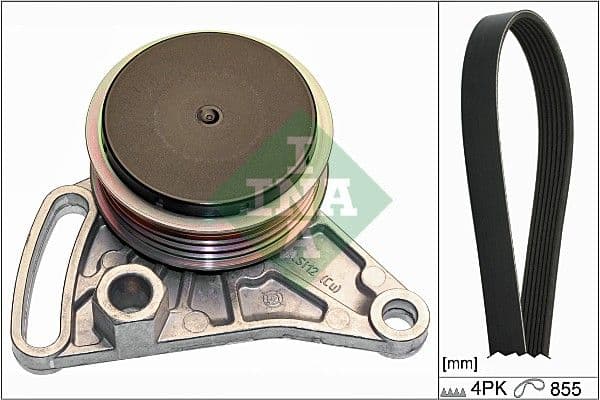 Set curea transmisie cu caneluri Schaeffler INA 529 0099 10