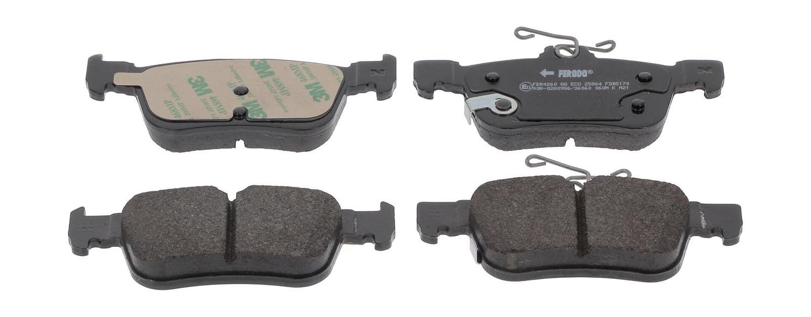 set placute frana,frana disc FERODO PREMIER ECO FRICTION FDB5174