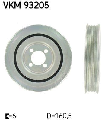 Fulie curea, arbore cotit SKF VKM 93205
