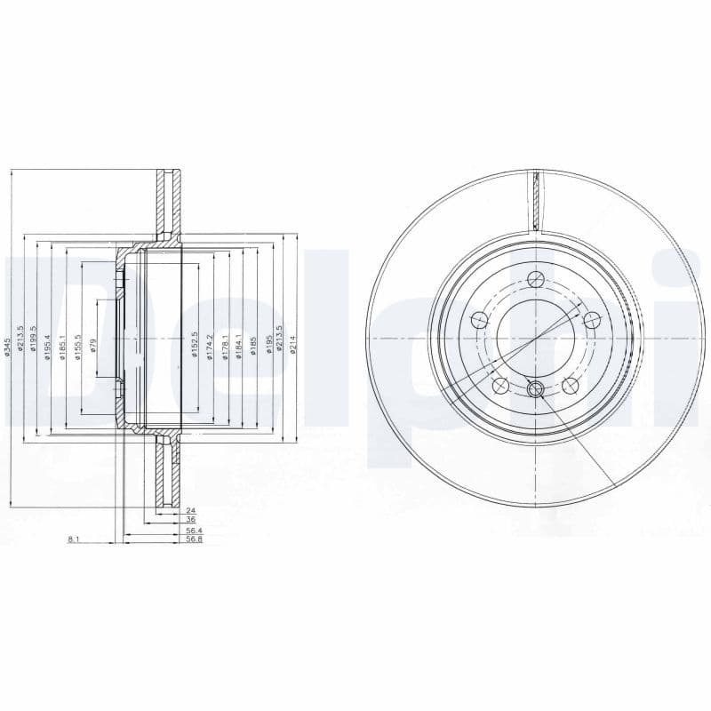 Disc frana DELPHI BG9789