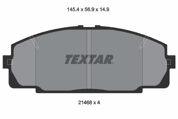 set placute frana,frana disc TEXTAR 2146801