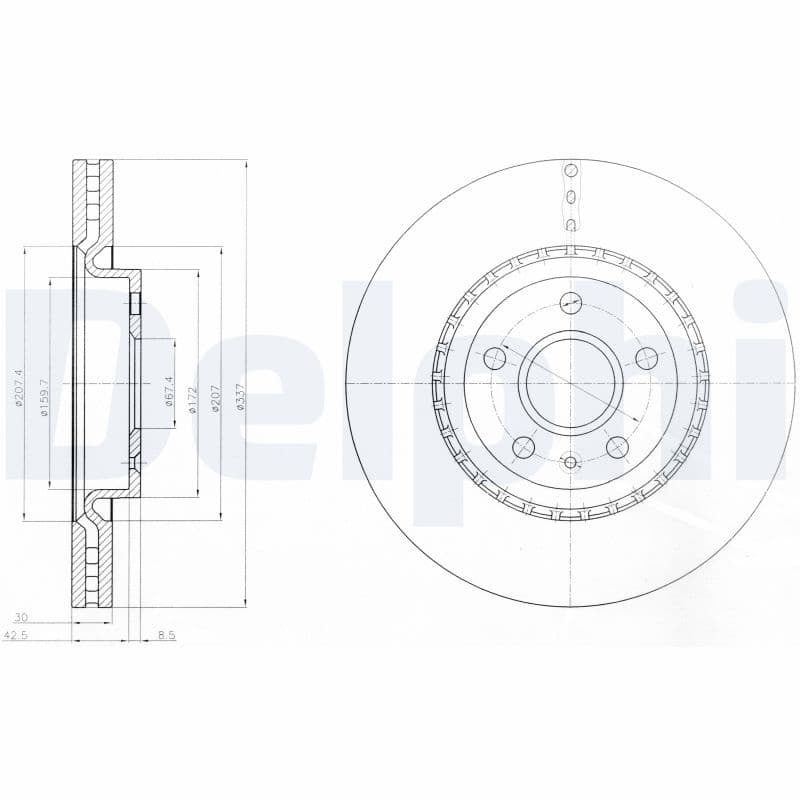 Disc frana DELPHI BG9068