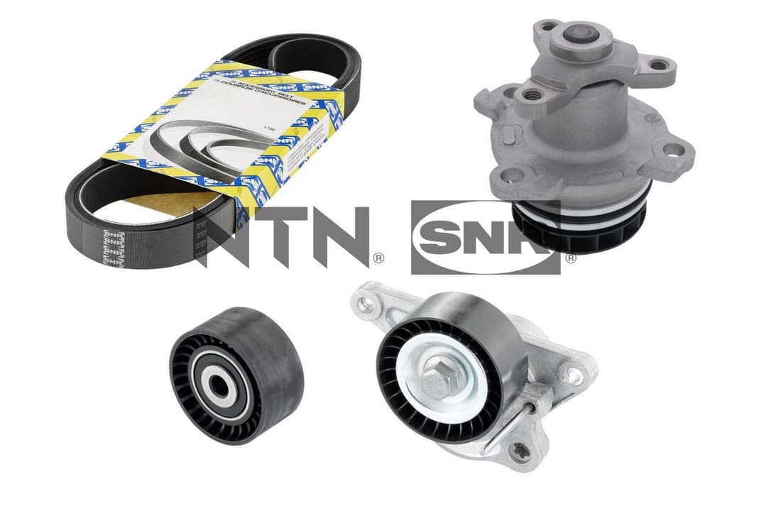 Pompa apa + Set curea transmisie cu caneluri SNR KAP855.180