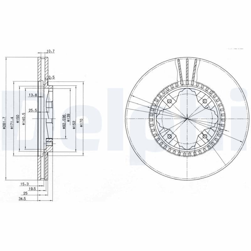 Disc frana DELPHI BG3063
