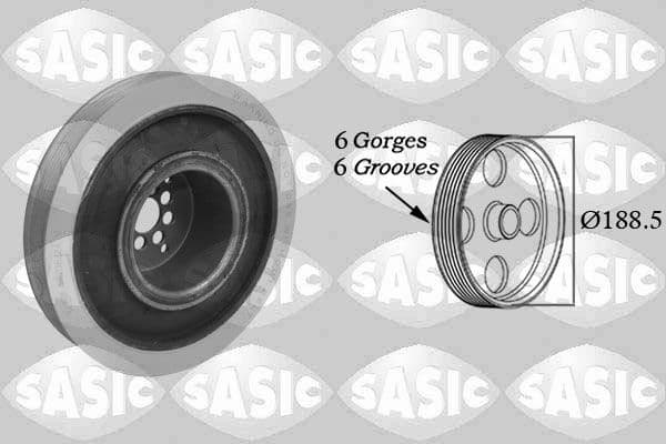 Fulie curea, arbore cotit SASIC 9001805