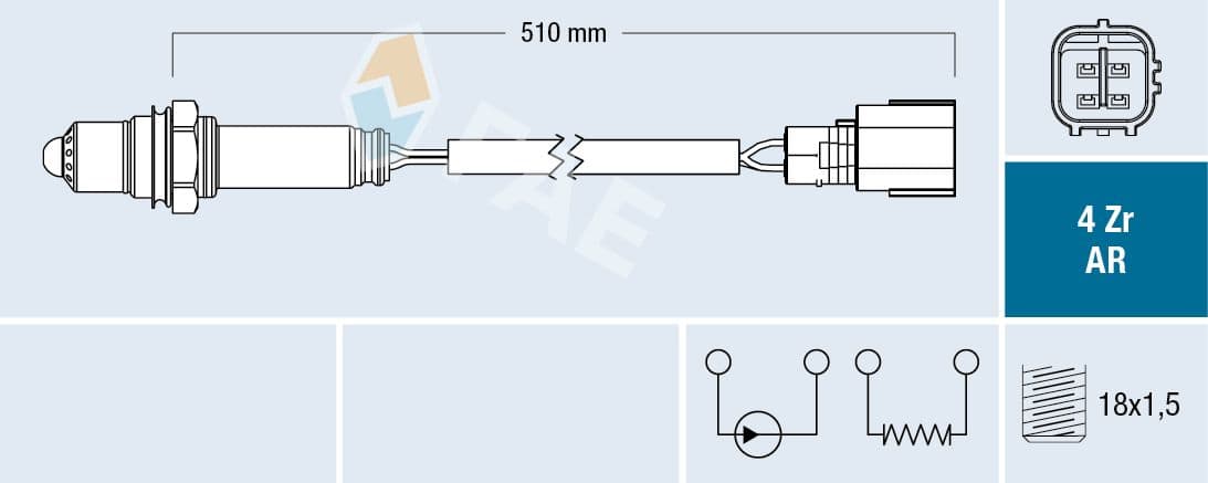 Sonda Lambda FAE 75618