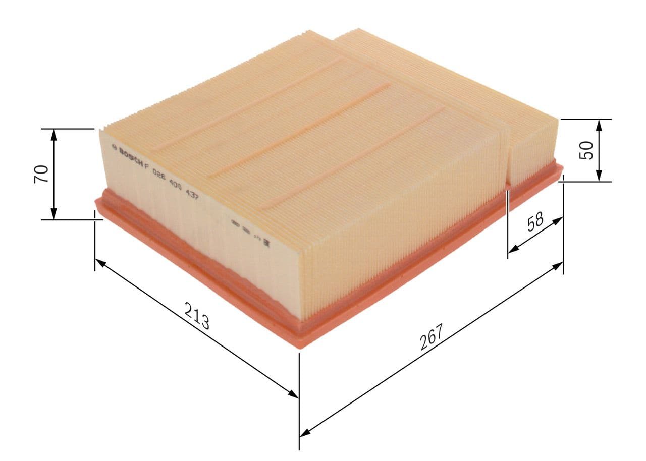 Filtru aer BOSCH F 026 400 437