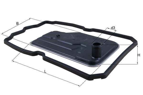 Filtru hidraulic, cutie de viteze automata MAHLE HX 124D