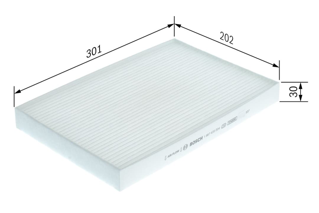 Filtru, aer habitaclu BOSCH 1 987 435 004