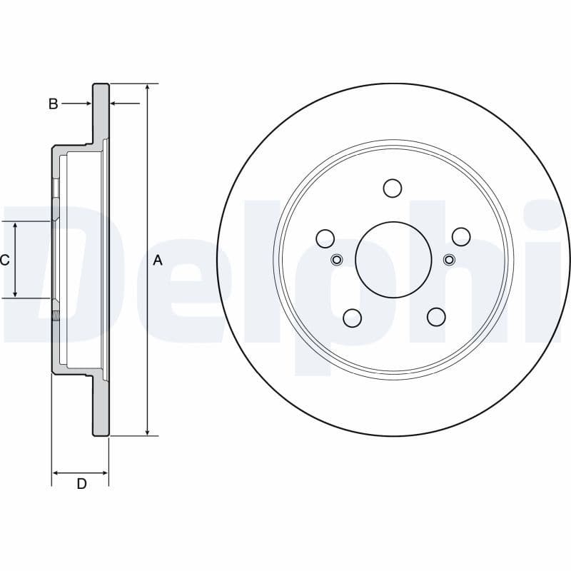Disc frana DELPHI BG4928C