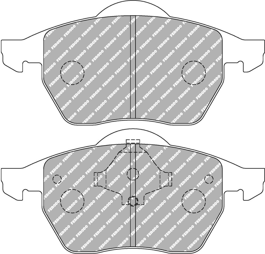set placute frana,frana disc FERODO FCP590R