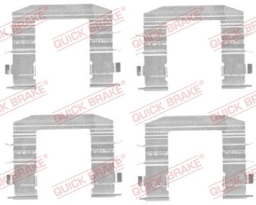 Set accesorii, placute frana QUICK BRAKE 109-1708