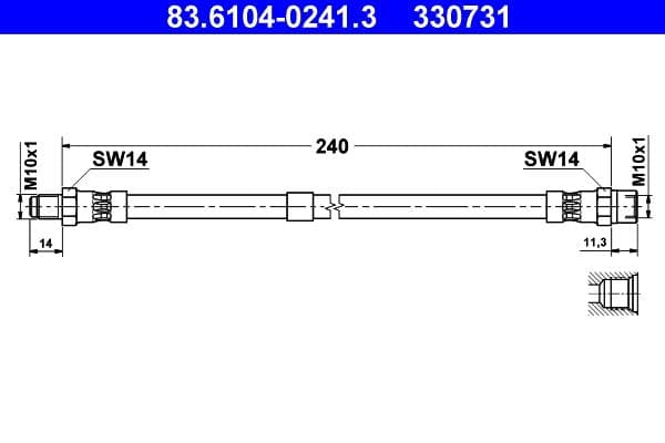 Furtun frana ATE 83.6104-0241.3