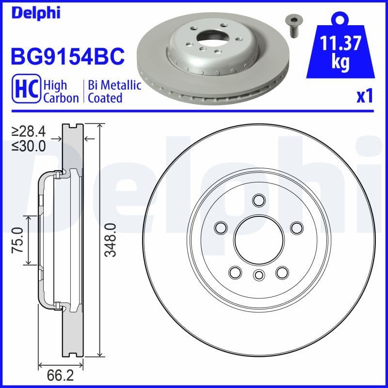 Disc frana DELPHI BG9154BC