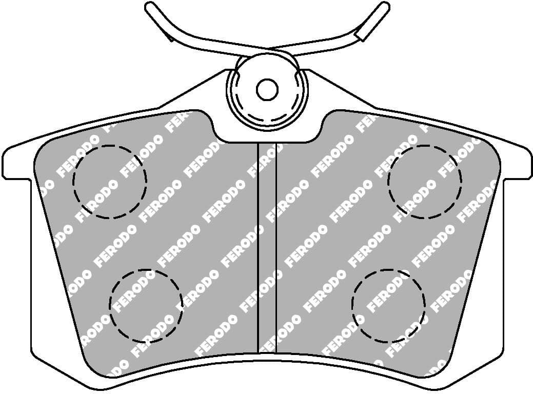 set placute frana,frana disc FERODO FDS541