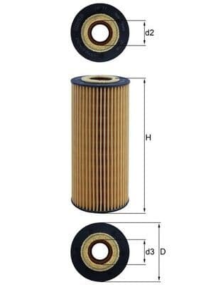Filtru hidraulic, cutie de viteze automata MAHLE HX 77