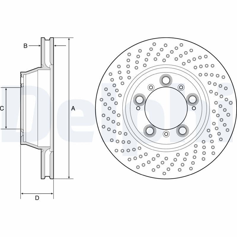 Disc frana DELPHI BG9225C