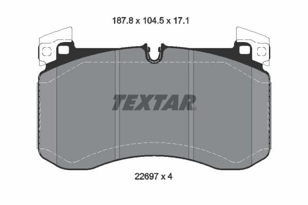 set placute frana,frana disc TEXTAR Q+ 2269701