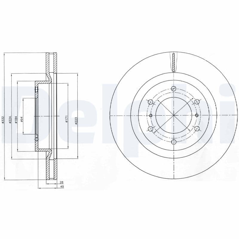 Disc frana DELPHI BG4228