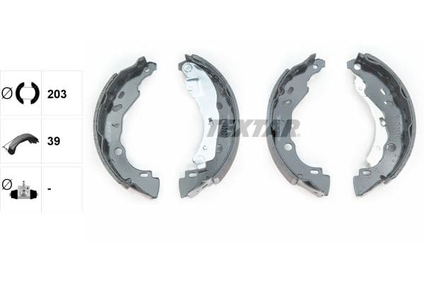 Set saboti frana TEXTAR 91083200