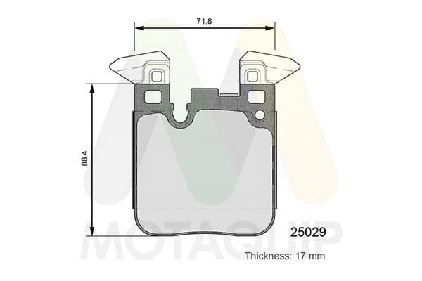 set placute frana,frana disc MOTAQUIP LVXL1732