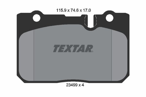 set placute frana,frana disc TEXTAR 2349901