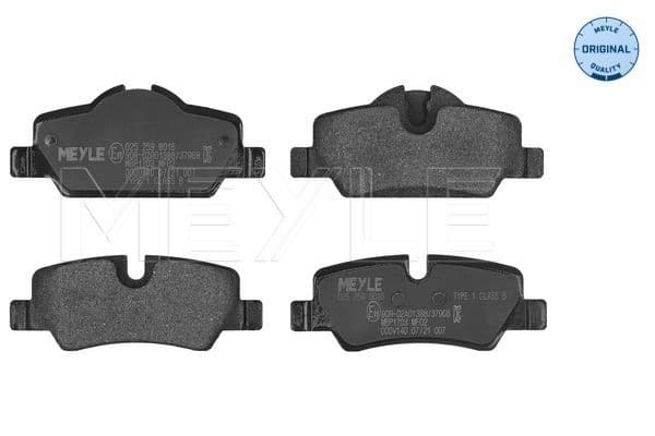 set placute frana,frana disc MEYLE -ORIGINAL: True to OE. 025 259 8016