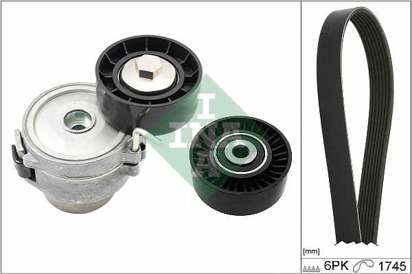 Set curea transmisie cu caneluri Schaeffler INA 529 0518 10