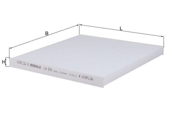 Filtru, aer habitaclu MAHLE LA 876