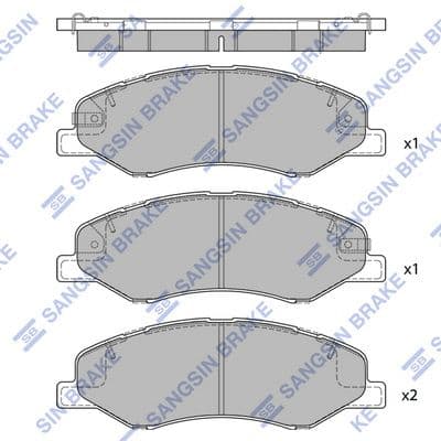 set placute frana,frana disc HI-Q SP4271