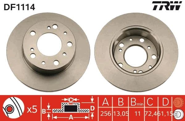 Disc frana TRW DF1114