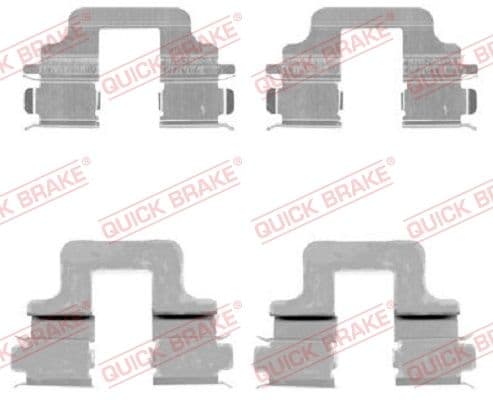 Set accesorii, placute frana QUICK BRAKE 109-1731