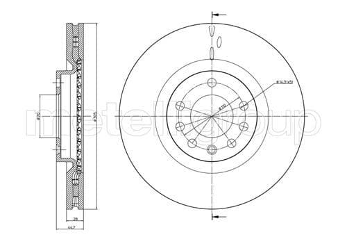 Disc frana METELLI 23-0860C