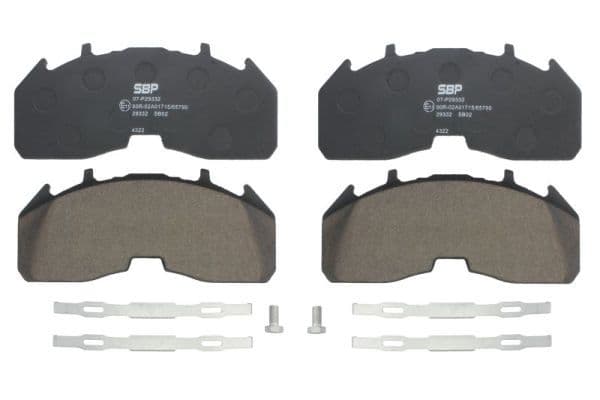 set placute frana,frana disc SBP 07-P29332