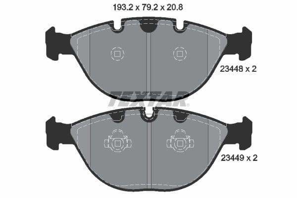 set placute frana,frana disc TEXTAR Q+ 2344801
