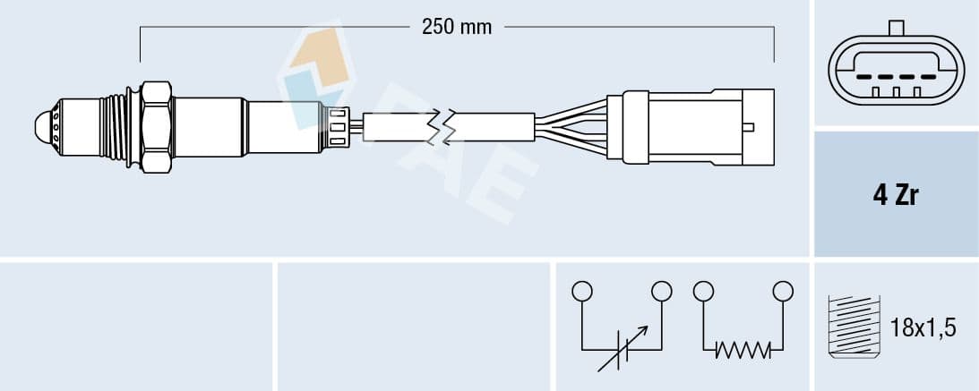 Sonda Lambda FAE 77151